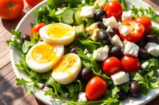 Mediterranean Egg Breakfast Salad