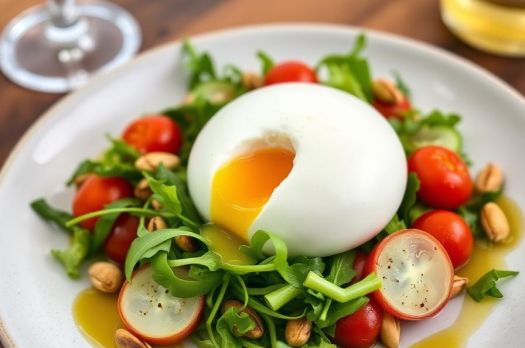 Burrata & Soft Egg Breakfast Salad