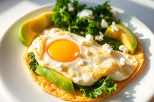 Egg White & Avocado Omelette