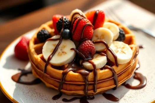 Nutella Fruit Waffle